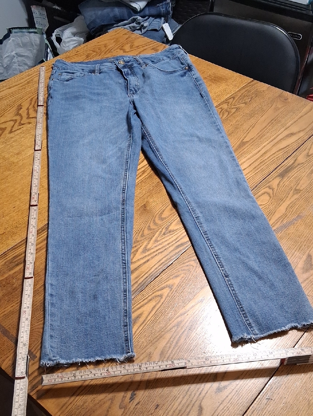 SEVEN7 WOMENS Jeans Denim 10 BLUE Preowned Pants Used Skinny ??